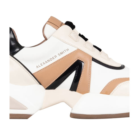 ALEXANDER SMITH Sneakers Sneakers Donna Marble Bianca White camel - Francavilla Moda